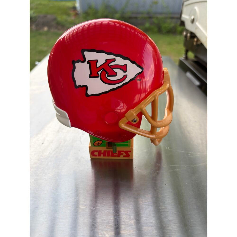 Vintage KC Chiefs helmet plug in night light